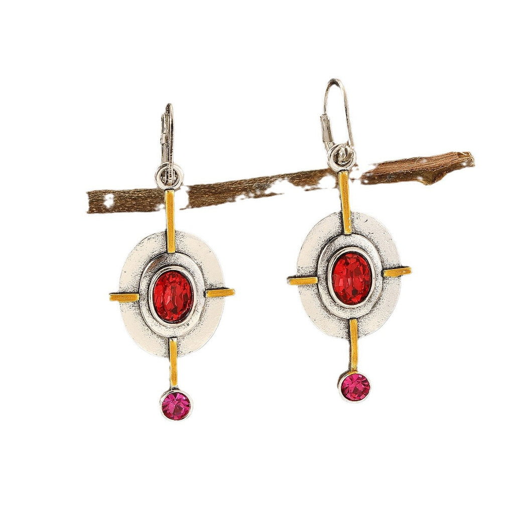 Retro Oval Earrings